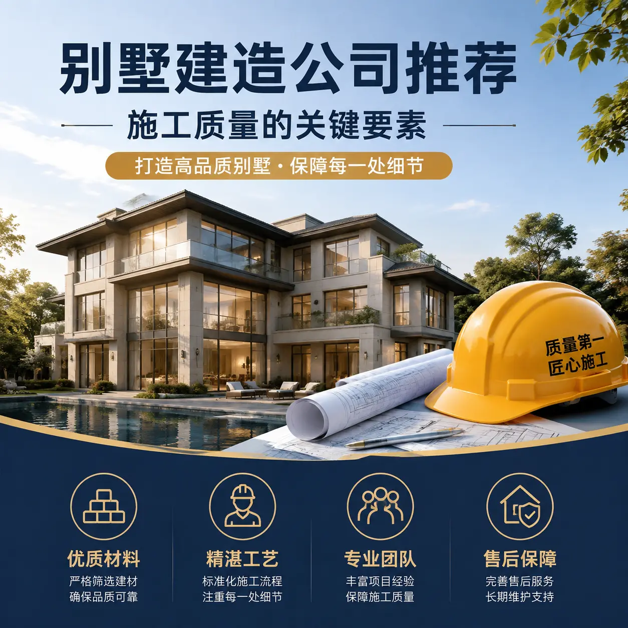 别墅建造公司推荐： 贞丰 施工质量的关键要素