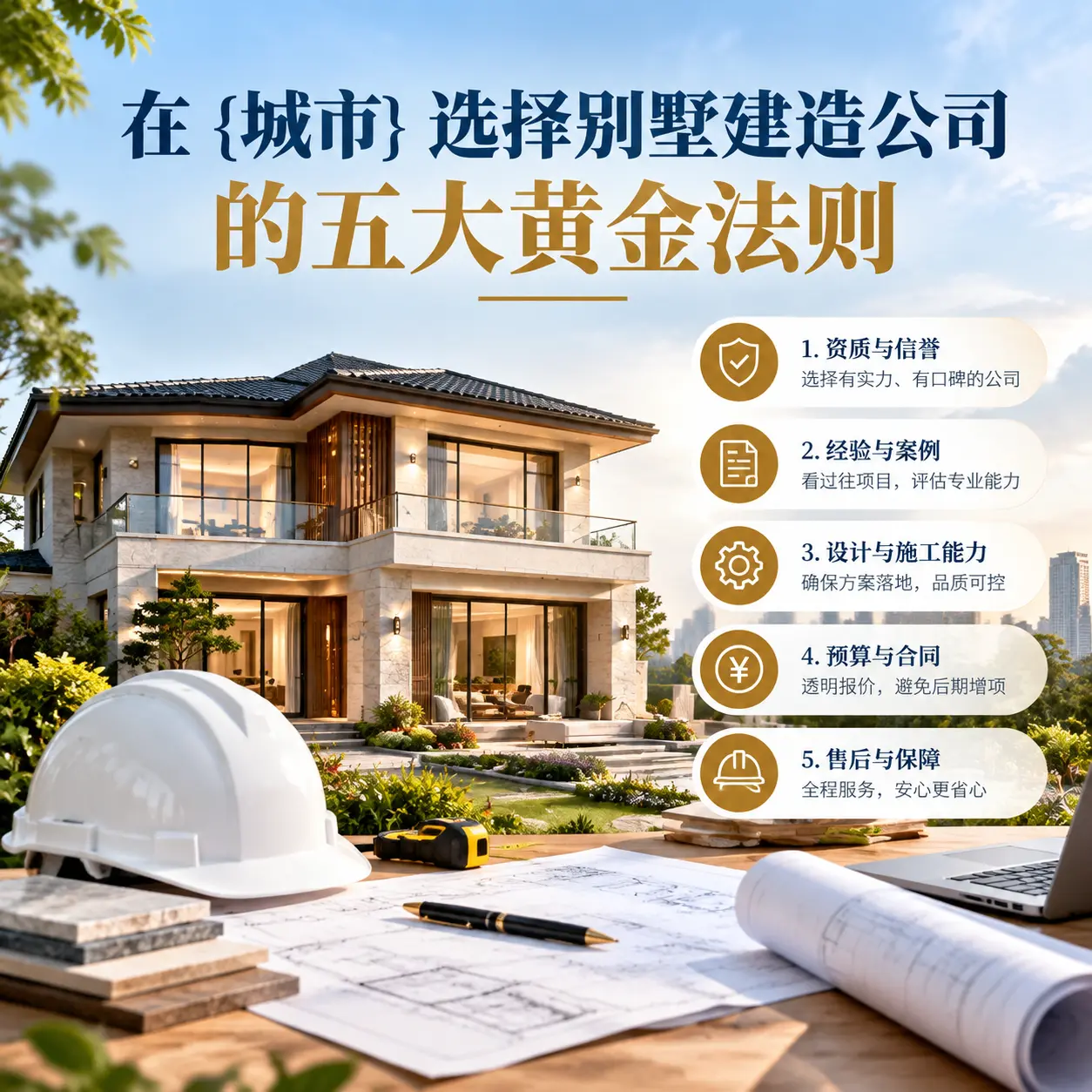 在 贞丰 选择别墅建造公司的五大黄金法则