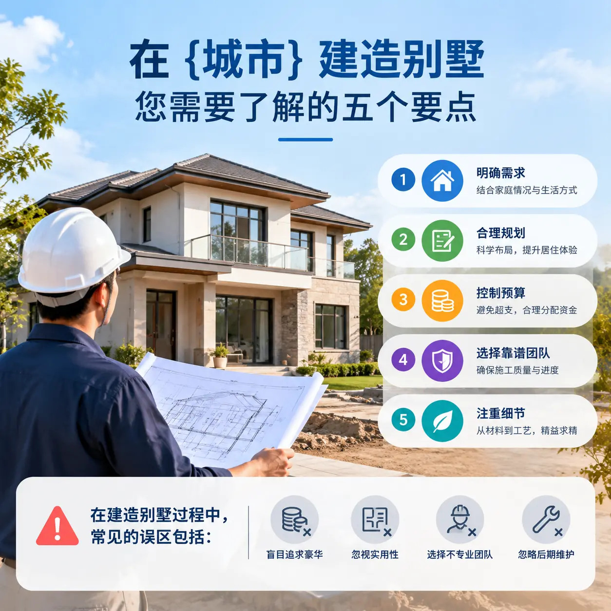 在 贞丰 建造别墅，您需要了解的五个要点