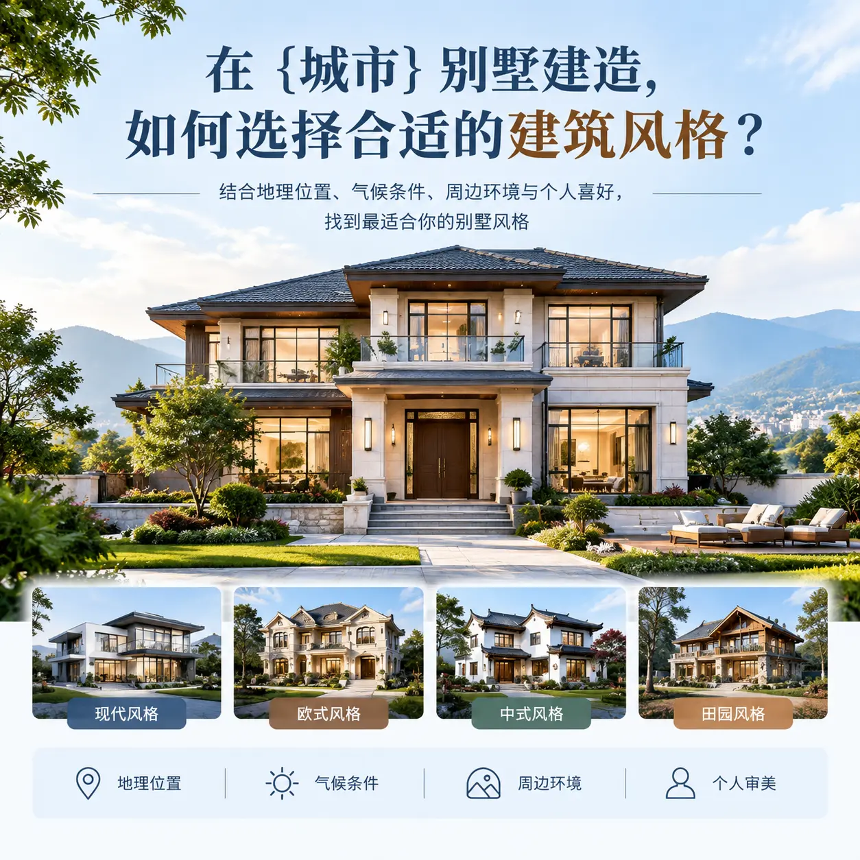 在 贞丰 别墅建造,如何选择合适的建筑风格?