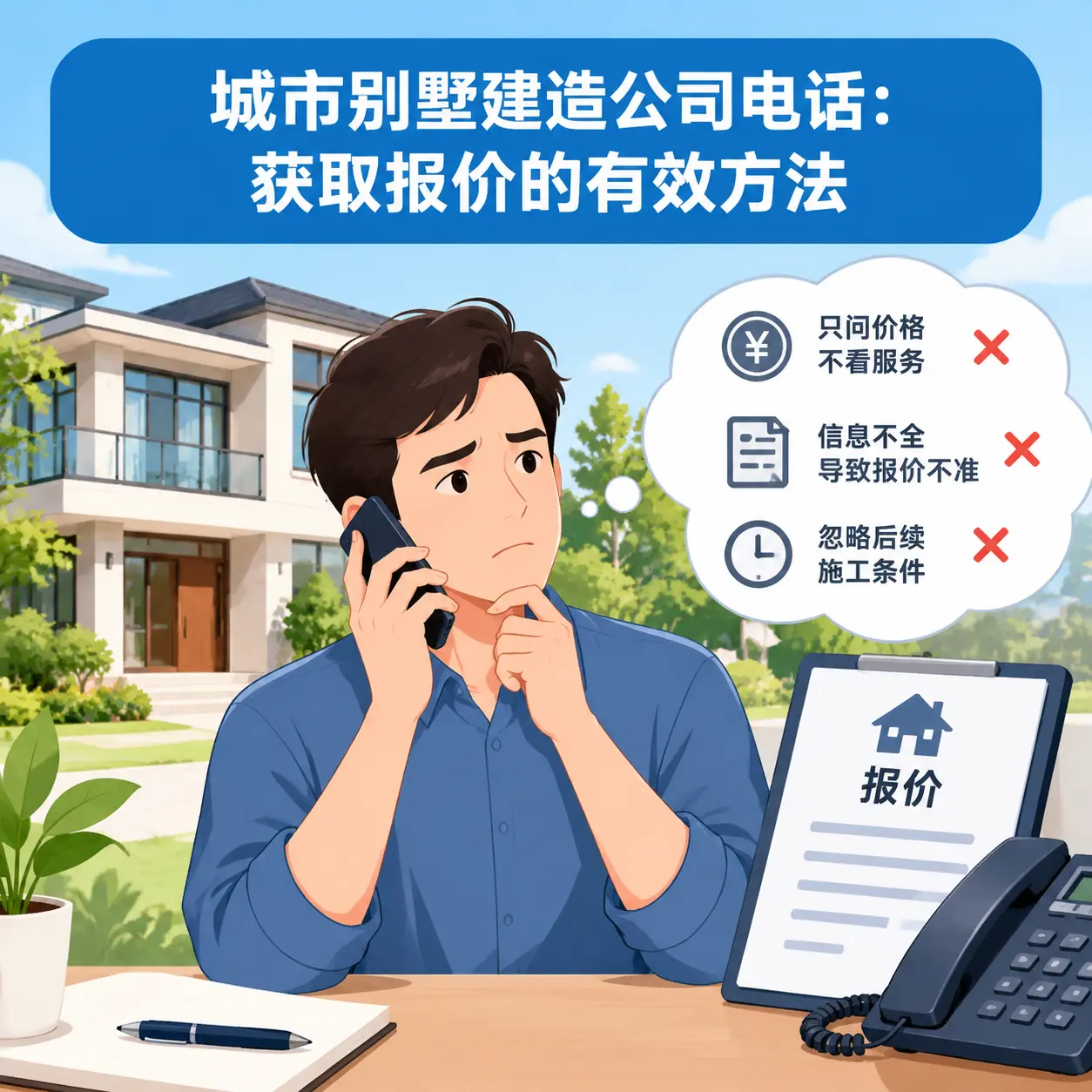 贞丰别墅建造公司电话：获取报价的有效方法