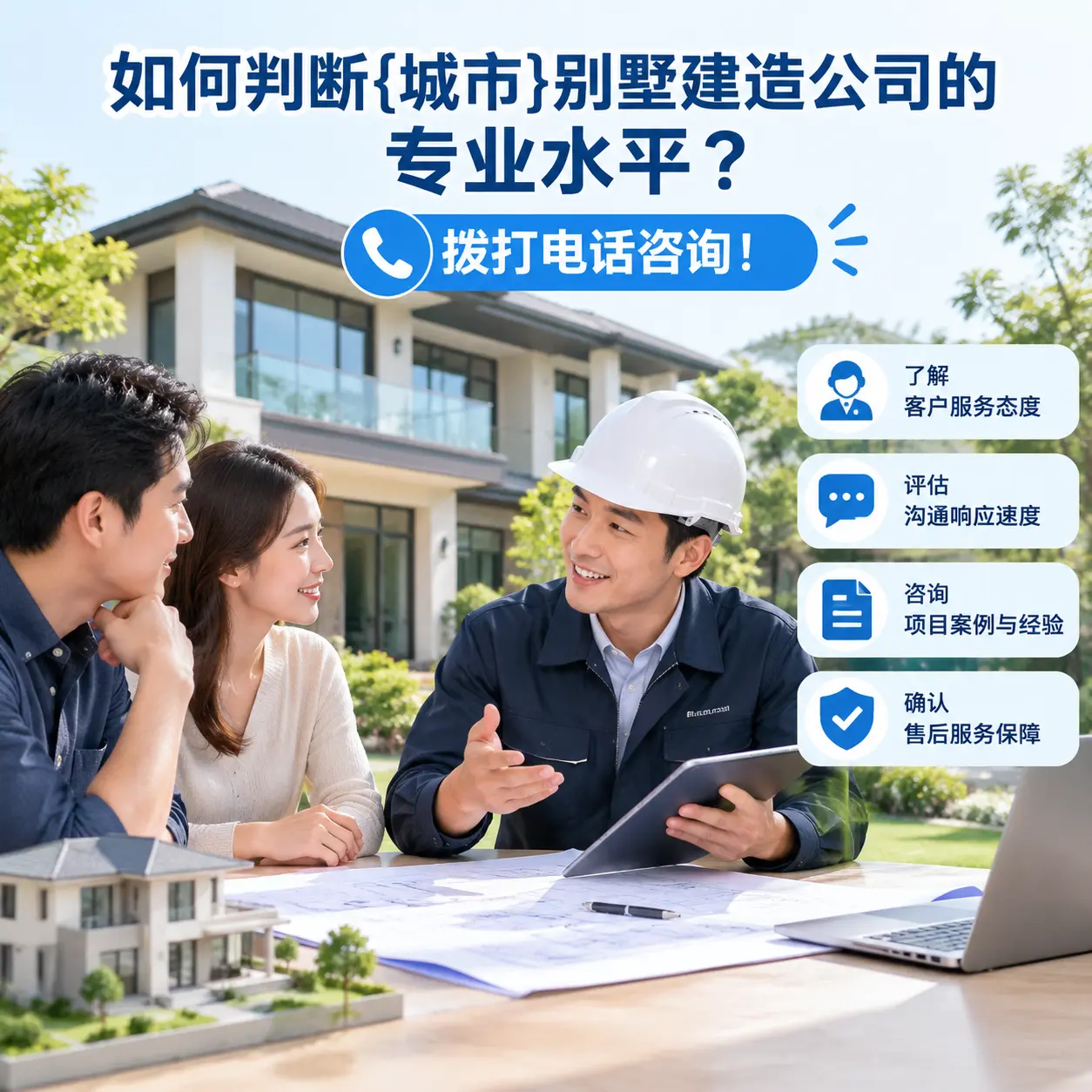 如何判断贞丰别墅建造公司的专业水平?拨打电话咨询!